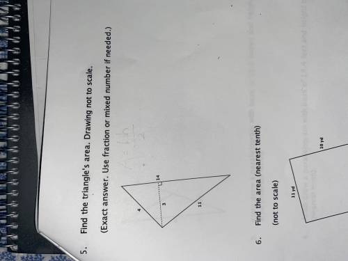 Finding the triangles area, image attached!