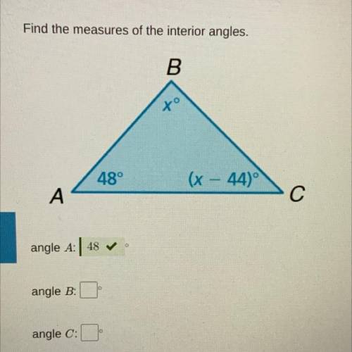 Help me find the angles B and C thanks