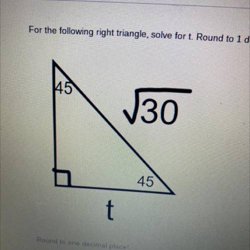 Can someone solve for t