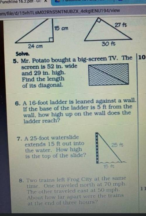 Please help asap 5 and 6 and 7 I need help please and thank you​