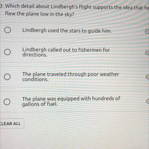Which detail about Lindbergh's flight supports the idea that he flew the plane low in the sky?