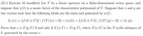 A linear algebra problem.