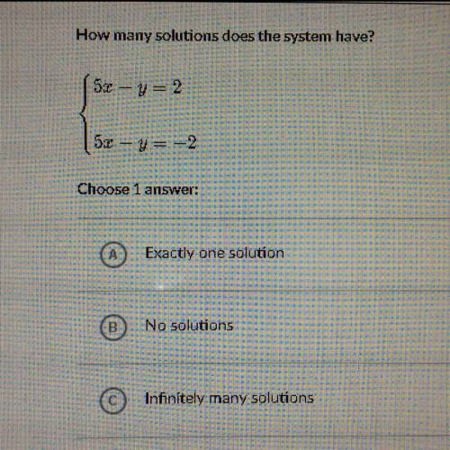 How many solutions does the system have?