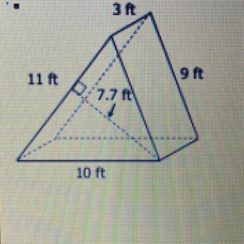 Find the surface area of figure