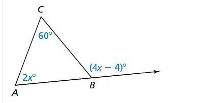 What does Angle CAB measue degrees