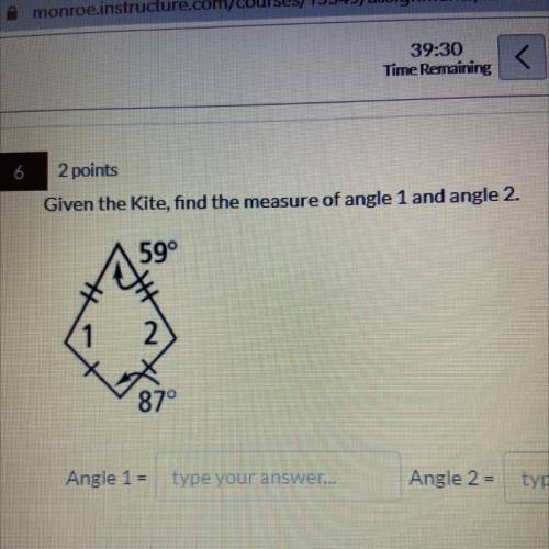 I’m trying to find the 2 angles