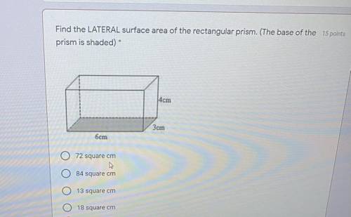 How do I find lateral surface area