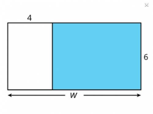 a rectangle with dimensions 6 cm and w cm is partitioned into two smaller rectangles see the refere