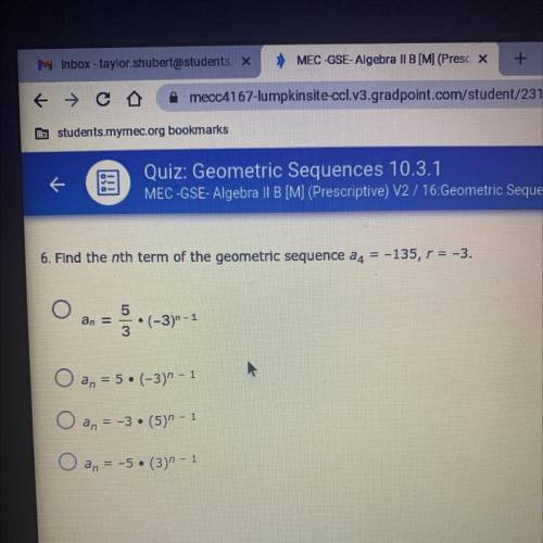 Find the nth term of the sequence