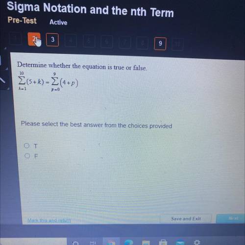 Sigma Notation and the nth Term
