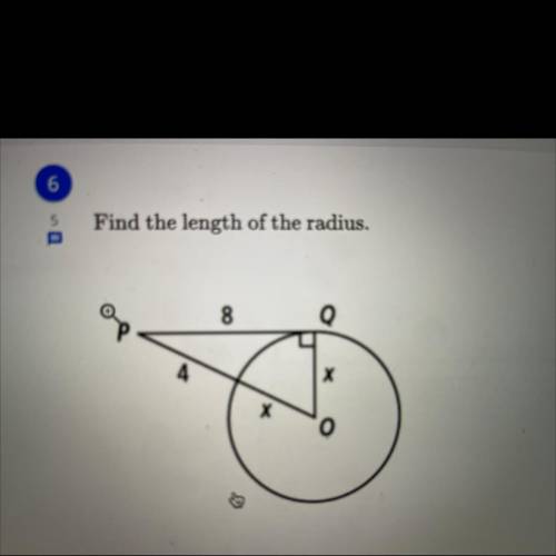 Find the length of the radius