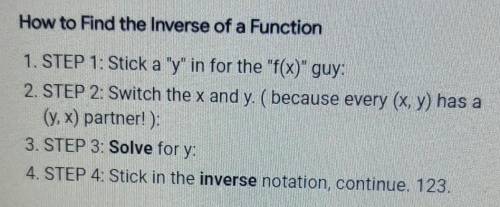How do I create an inverse equation for