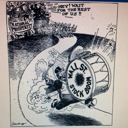 This cartoon is reflective of what situation in the 1920s?

Corporations and industries were the w
