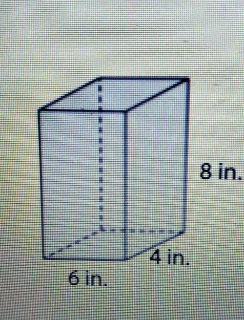 What is the lateral surface area and total surface are for this prism​