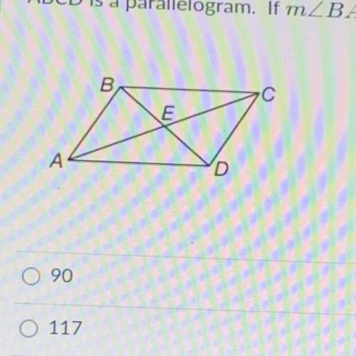 ABCD is a parallelogram. If m