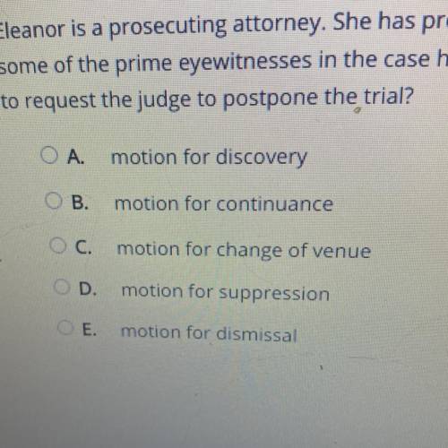 Eleanor is a prosecuting attorney. She has prepared a strong case against the defendant, Arthur, wh