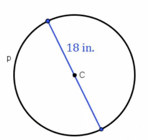 Find the area of the circle. Round to the nearest hundredth.
`