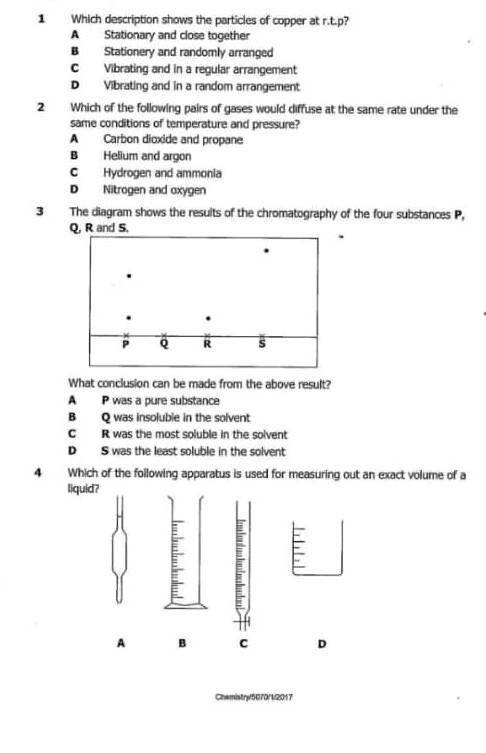Answer questions on this paper​