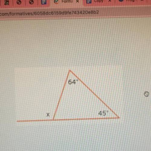 What is the measure of the missing angles?