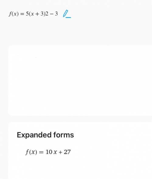 Write the function in 
standard form?
f(x) = 5(x + 3)2 - 3
