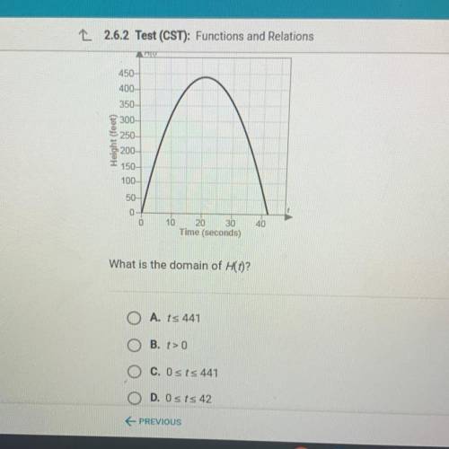 Please help me

The height of a model rocket, H(t), is a function of the time since it was
lau