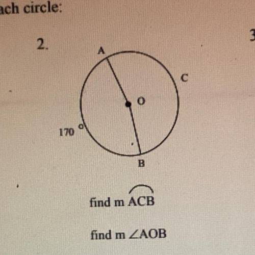 Central angles and arcs geometry cp (given point o is the center of each circle)