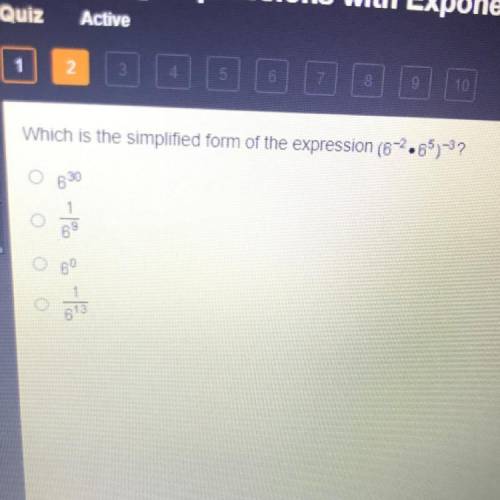 What is the simplified form of expression?