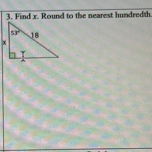 Find x and round to the nearest hundredth.