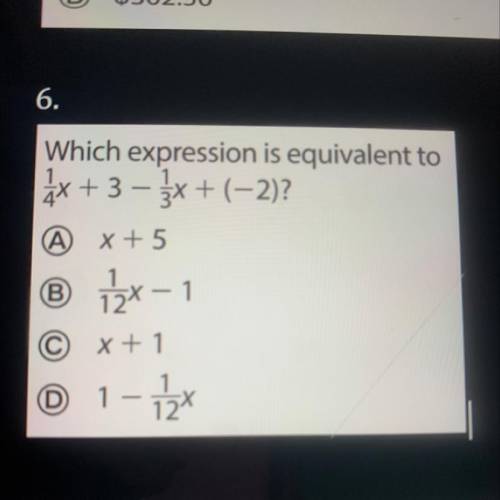 HELP HELP HELP PLEASE CLICK ON PICTURE FOR THE QUESTION

Which expression is equivalent to
2x+3 –