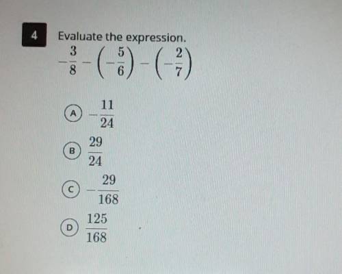 Evaluate the expression.​