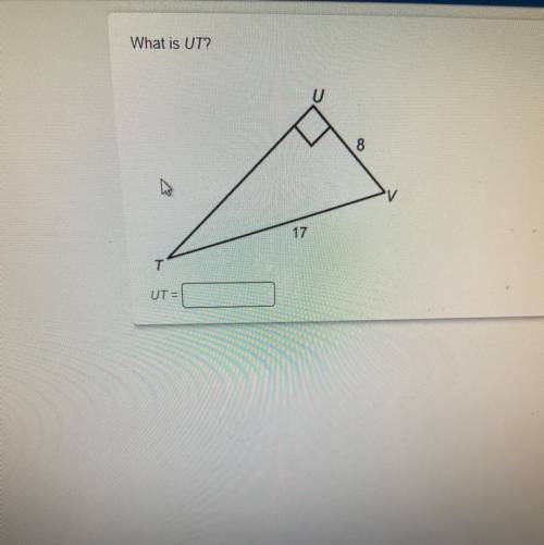 What is UT ? UV= 8 TV= 17
