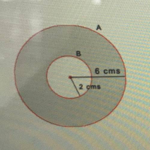 9.) What is the area of the shaded region in this circle below to the nearest

square centimeter?