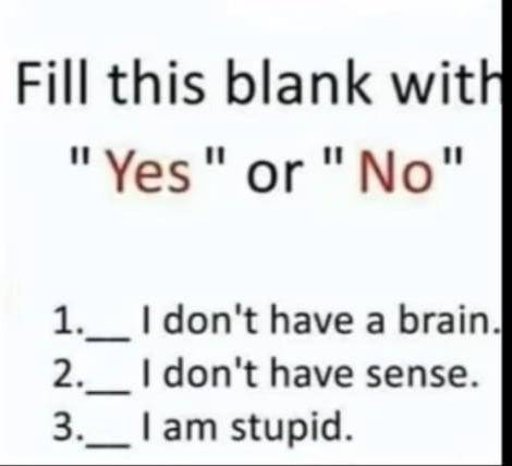 Who said English is easy .Fill in the blanks with yes or no.Please answer it​