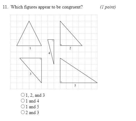 Hello ! i need help
which figures appear to be congruent