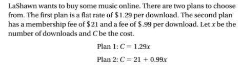 What is the rate of change for the Plan 1 equation?