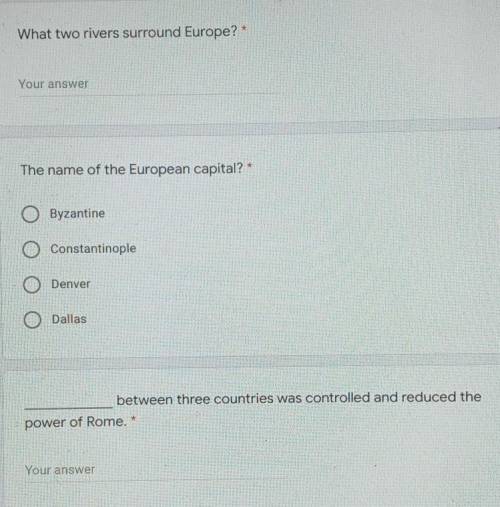 Does anybody know the answer to these questions​