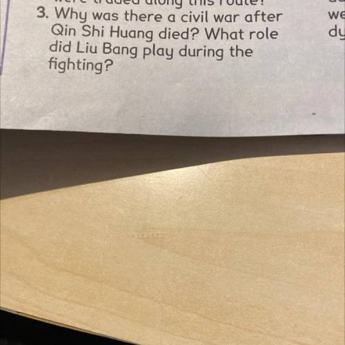 Please help and answer this in a complete sentence

Why was theirs for war after Qin Shi Huang Die