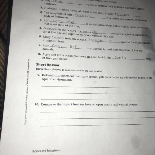 I need help the last two questions