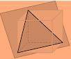 5) A cross-section of the cube is outlined in the diagram. Which two terms BEST describes the shape