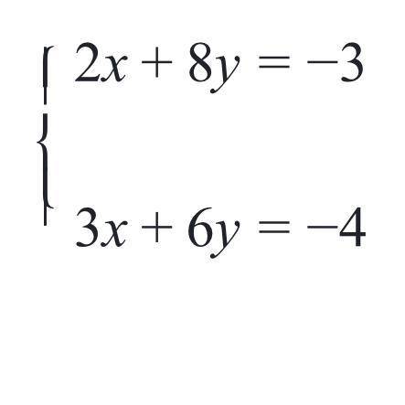 Which of these strategies would eliminate a variable in the system of equations?

Choose all answe