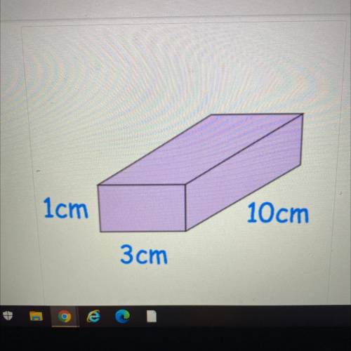 Surface area of this cuboid 1 x 3 x 10￼￼￼