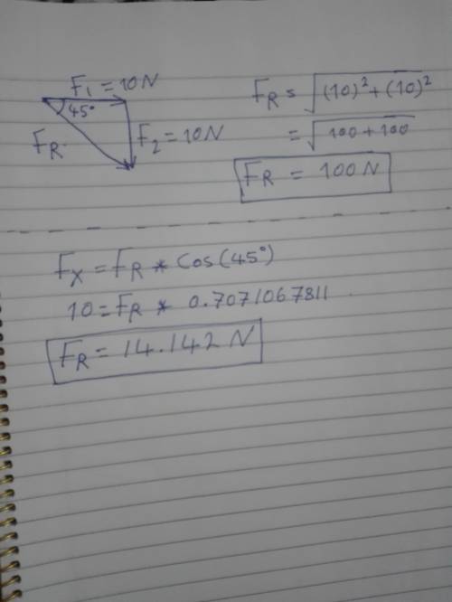 Why resultant magnitude by using Pythagorean theorem is different than using ( x,y )components addi