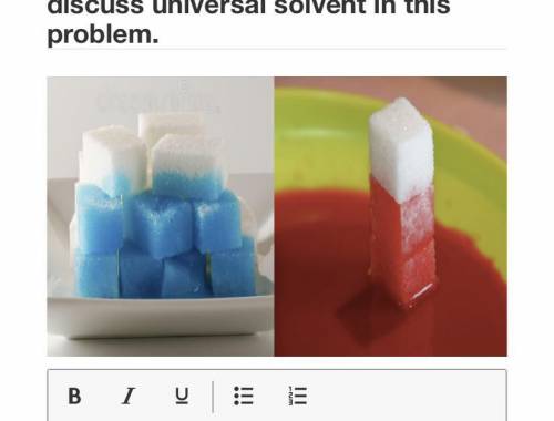Explain why the food coloring is absorbed into the sugar cubes using at least 2 specific properties