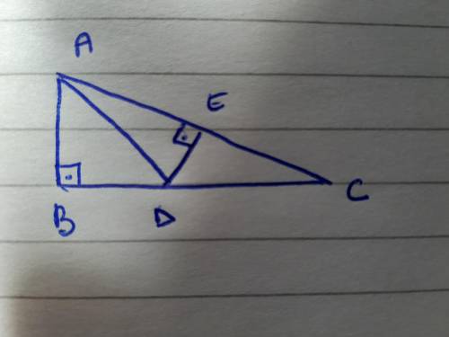In the figure AD is given as a half of the angle A. Given BD = 4cm and AC = 12cm. Find the area of