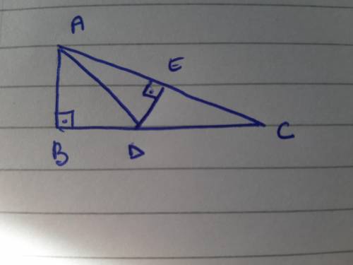 In the figure AD parts the angle A in two equal angles. Given BD = 4cm and AC = 12cm. Find the area