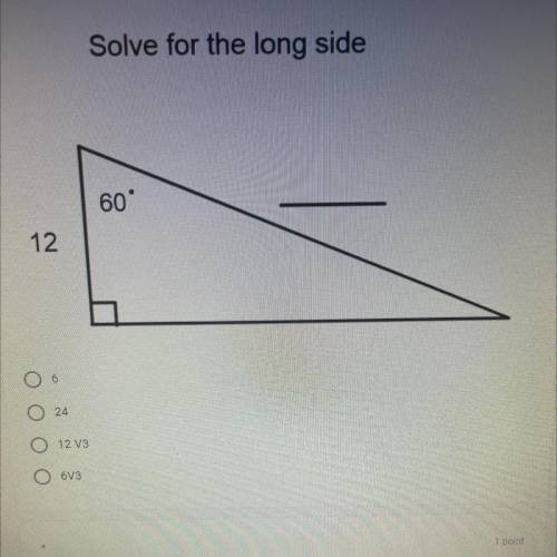 Solve for the long side