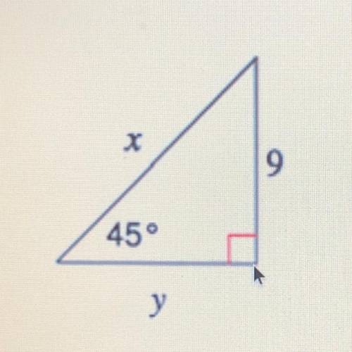 I’ll give the brainiest to the right answer!

Use special right triangles to solve for the value o