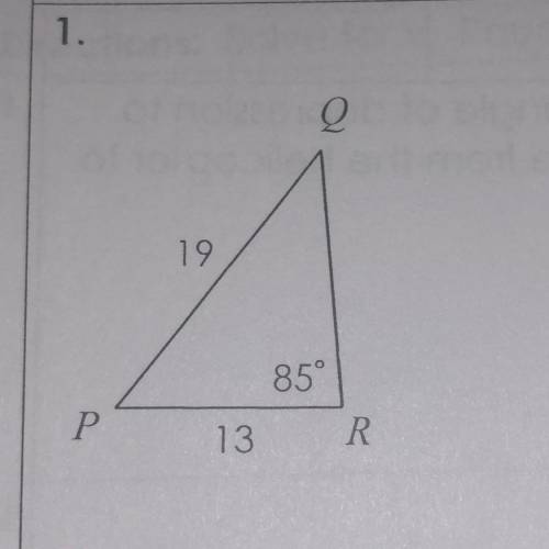 PLEASE HELP IM BEGGING IF UR GOOD AT GEOMETRY

Question: Use the law of Sines and/or the Law of Co