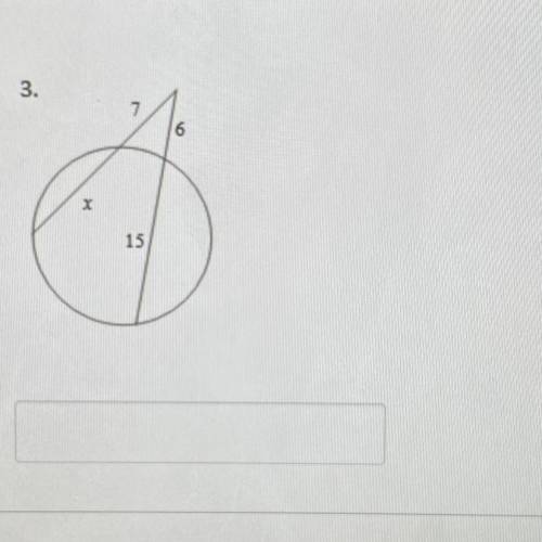 Can someone solve for x this is geometry segments in circles