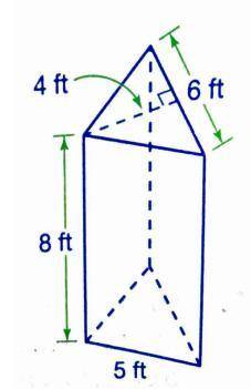 Use the Figure of the triangular prism to find the volume?
